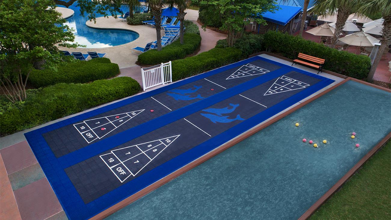 Shuffleboard and Bocce Ball Courts